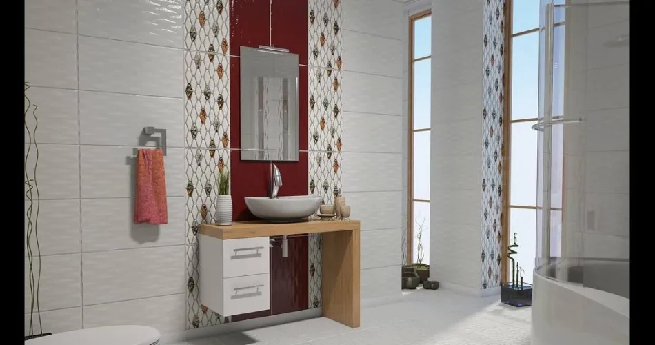 Bahama Dekorlu Banyo Seramiği