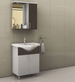 65Cm Üstü Kapaklı Banyo Dolabı