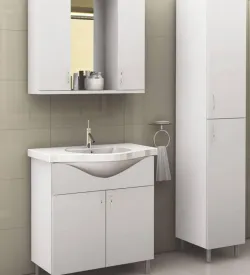 80Cm Üstü Çift Kapaklı Banyo Dolabı Ve Boy Dolap