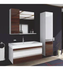 Kaş Boy Dolaplı Prestij Banyo Dolabı