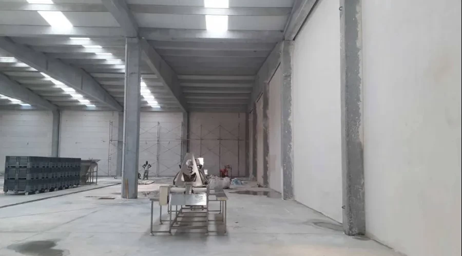 Çanakkale Zeytin Fabrikası İç Cephe Makine Alçılı Duvar