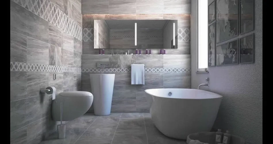 Lava Lüks Banyo Duvar Ve Yer Seramik Uygulaması