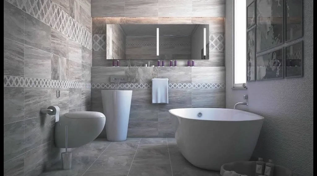 Lava Lüks Banyo Duvar Ve Yer Seramik Uygulaması