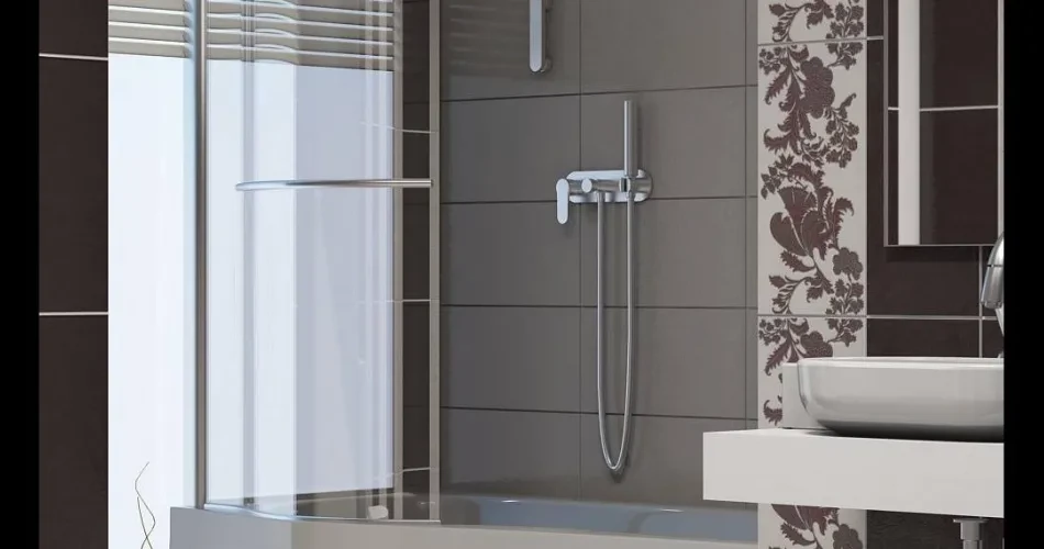 Tac Duvar Dekorlu Banyo Seramik Uygulaması